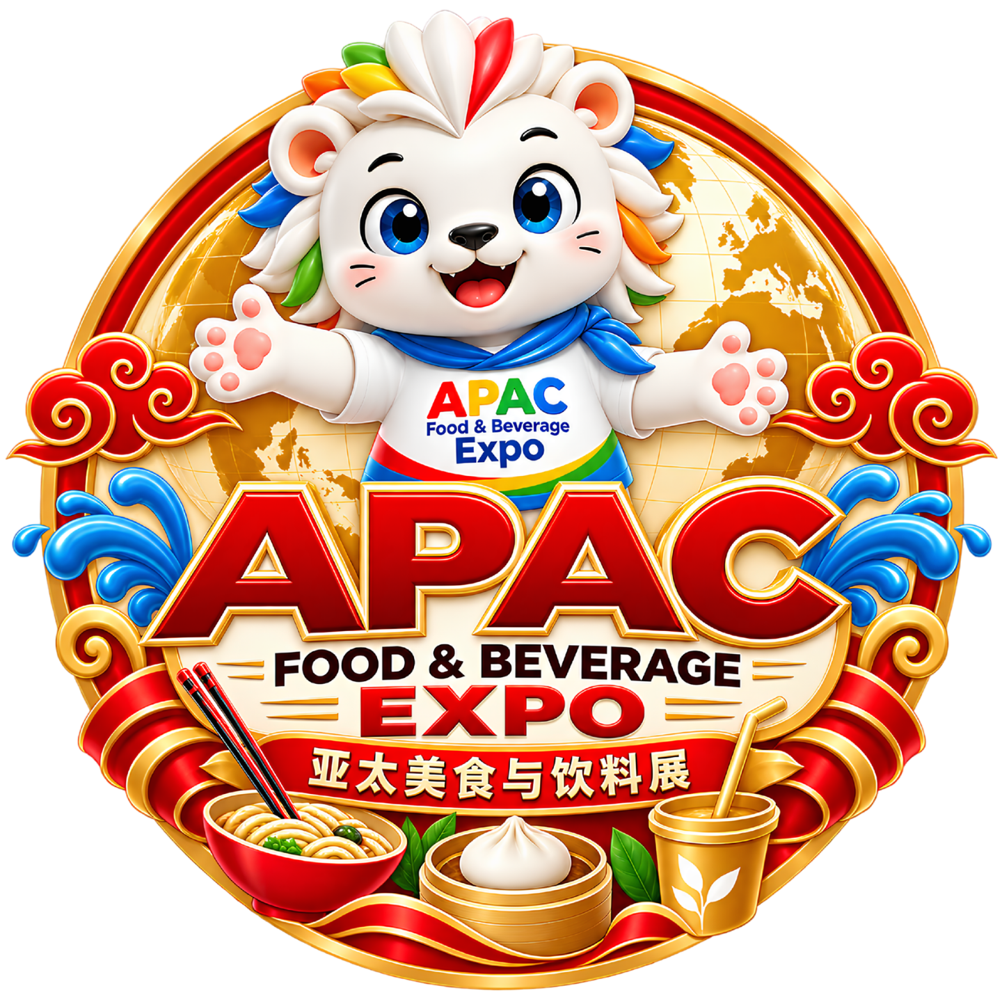 APAC Food & Beverage Expo Feb 2027 logo featuring the Year of the Goat mascot